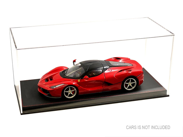 Showcase Acrylic Display Case with Black Synthetic Leather Base "Mijo Exclusives" for 1/18 Scale Models image 2