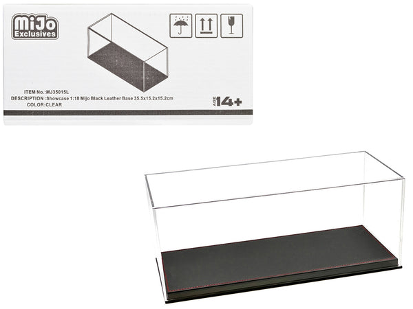 Showcase Acrylic Display Case with Black Synthetic Leather Base "Mijo Exclusives" for 1/18 Scale Models image 3
