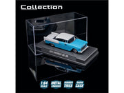 1955 Chevrolet Bel Air Blue and White "Collection" Series 1/64 Diecast Model Car by Majorette image 4