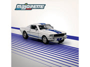 1965 Shelby GT350 White with Blue Stripes "Collection" Series 1/64 Diecast Model Car by Majorette image 3