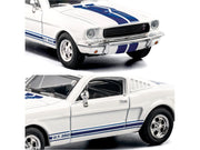 1965 Shelby GT350 White with Blue Stripes "Collection" Series 1/64 Diecast Model Car by Majorette image 4