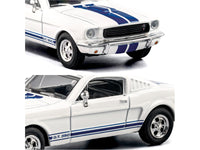 1965 Shelby GT350 White with Blue Stripes "Collection" Series 1/64 Diecast Model Car by Majorette image 4