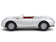 1955 Porsche 550 Spyder Silver Metallic with Red Interior "Collection" Series 1/64 Diecast Model Car by Majorette image 2