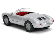 1955 Porsche 550 Spyder Silver Metallic with Red Interior "Collection" Series 1/64 Diecast Model Car by Majorette image 3