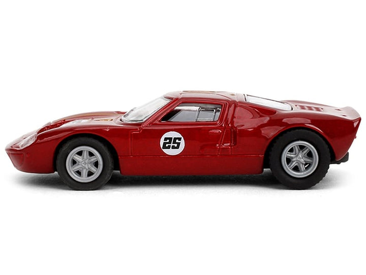 1965 Ford GT40 MK1 #25 Red Metallic with Gold Stripes "Collection" Series 1/64 Diecast Model Car by Majorette image 2