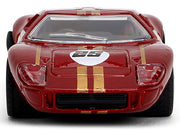 1965 Ford GT40 MK1 #25 Red Metallic with Gold Stripes "Collection" Series 1/64 Diecast Model Car by Majorette image 4
