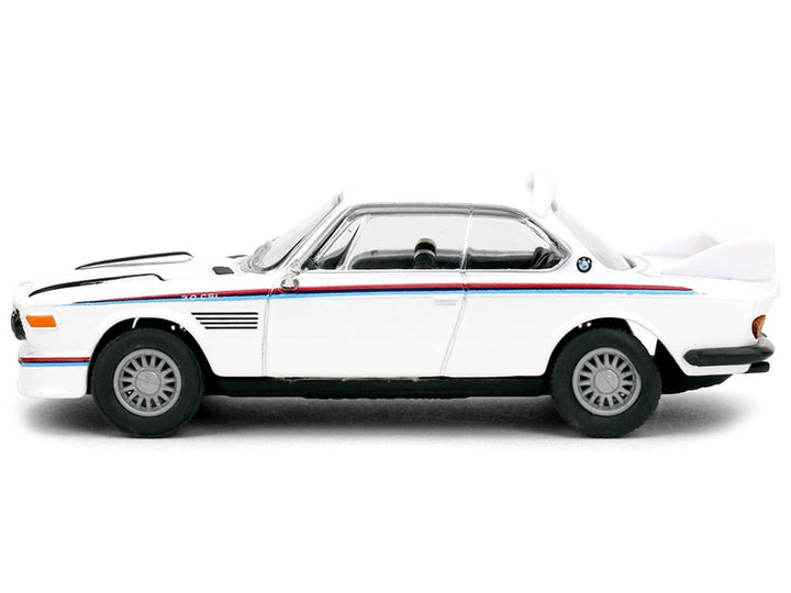1975 BMW 3.0 CSL White with Red and Blue Stripes "Collection" Series 1/64 Diecast Model Car by Majorette image 2