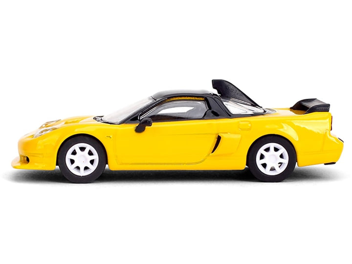 1995 Honda NSX-R GT RHD (Right Hand Drive) Yellow with Black Top "Collection" Series 1/64 Diecast Model Car by Majorette image 2