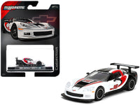 Majorette 2005 Chevrolet Corvette C6R 16 white black red 1:64 MJ8505001012, product image 1