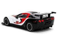 Majorette 2005 Chevrolet Corvette C6R 16 white black red 1:64 MJ8505001012, product image 3
