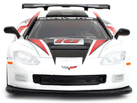Majorette 2005 Chevrolet Corvette C6R 16 white black red 1:64 MJ8505001012, product image 4