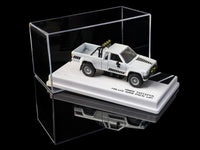 Majorette 1985 Toyota Hilux SR5 pickup white black graphics 1:64 MJ8505001022, product image 5