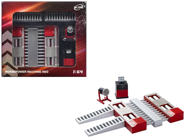 Model Model Horsepower Machine red working ramps 1:64 MM64-HPM-002, view 1