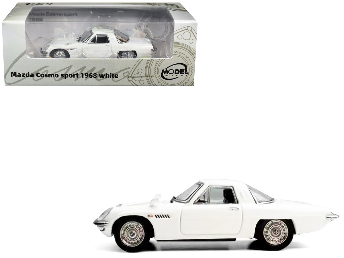1968 Mazda 110 S Cosmo Sport RHD (Right Hand Drive) White 1/64 Diecast Model Car by Model Model