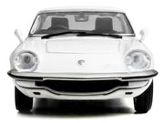 1968 Mazda 110 S Cosmo Sport RHD (Right Hand Drive) White 1/64 Diecast Model Car by Model Model image 2