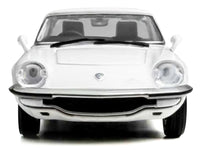 1968 Mazda 110 S Cosmo Sport RHD (Right Hand Drive) White 1/64 Diecast Model Car by Model Model image 2