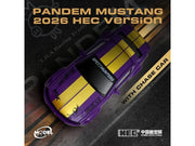 Pandem Mustang "SpeedHunters" Purple Metallic with Yellow Stripes "Hobby Expo China 2026 Event Edition" 1/64 Diecast Model Car by Model Model image 3