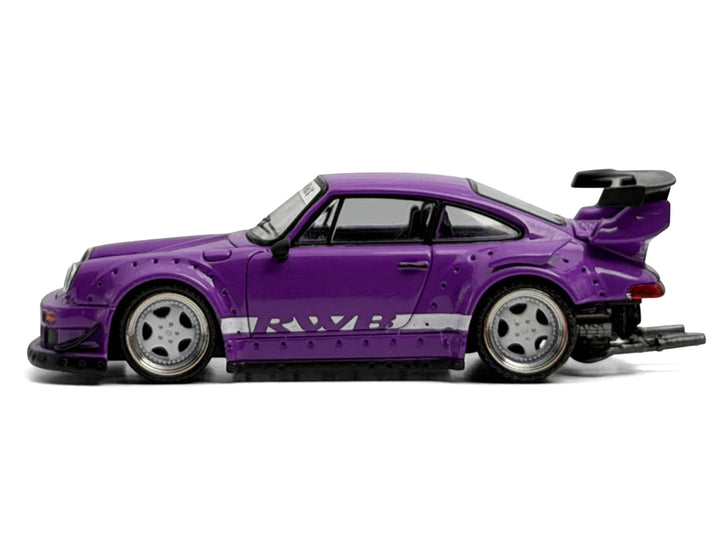RWB 930 Purple with White Stripes 1/64 Diecast Model Car by Model Model image 2