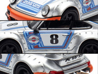 RWB 964 #8 "Ichiban Boshi - Martini Racing" Silver Metallic with Stripes 1/64 Diecast Model Car by Model Model image 3