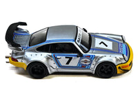 RWB 964 #7 "Ichiban Boshi - Martini Racing" Silver Metallic with Stripes 1/64 Diecast Model Car by Model Model image 2