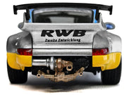 RWB 964 #7 "Ichiban Boshi - Martini Racing" Silver Metallic with Stripes 1/64 Diecast Model Car by Model Model image 5