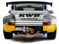 RWB 964 #7 "Ichiban Boshi - Martini Racing" Silver Metallic with Stripes 1/64 Diecast Model Car by Model Model image 5