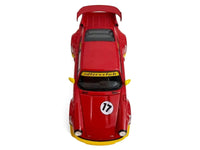 RWB 964 #17 "Idlers Club" Red with Yellow Accents 1/64 Diecast Model Car by Model Model image 4