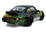 RWB 964 "Kimera-Rough World" Black with Graphics 1/64 Diecast Model Car by Model Model image 3