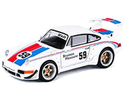 RWB 964 #59 "Brumos Pleasure" White with Red and Blue Stripes "KitGo Base" Series 1/64 Diecast Model Car by Model Model image 2