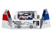 RWB 964 #59 "Brumos Pleasure" White with Red and Blue Stripes "KitGo Base" Series 1/64 Diecast Model Car by Model Model image 4