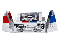 RWB 964 #59 "Brumos Pleasure" White with Red and Blue Stripes "KitGo Base" Series 1/64 Diecast Model Car by Model Model image 4
