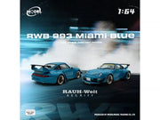 RWB 993 Miami Blue 1/64 Diecast Model Car by Model Model image 4