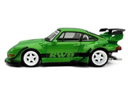 RWB 993 Green with Black Stripes 1/64 Diecast Model Car by Model Model image 2
