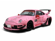 RWB 993 #68 "Hooters" Matt Pink 1/64 Diecast Model Car by Model Model image 2