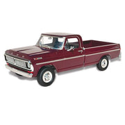 Skill 3 Model Kit 1970 Ford F-100 Custom Cab 4x4 Pickup Truck 1/25 Scale Model by Moebius image 2