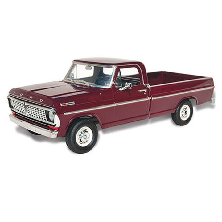 Skill 3 Model Kit 1970 Ford F-100 Custom Cab 4x4 Pickup Truck 1/25 Scale Model by Moebius image 2