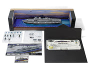 British HMS Invincible (R05) Aircraft Carrier Waterline Edition "Falklands War" (1982) British Royal Navy "Battleship" Series 1/700 Diecast Model by Metal Proud image 3