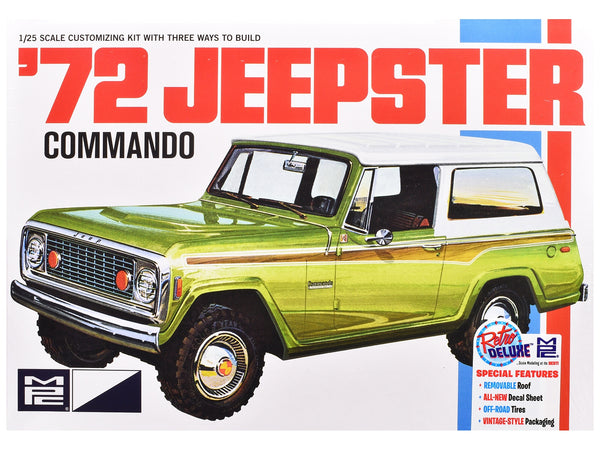 Skill 2 Model Kit 1972 Jeep Jeepster Commando 1/25 Scale Model by MPC