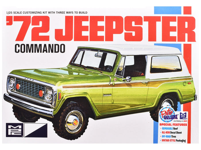 Skill 2 Model Kit 1972 Jeep Jeepster Commando 1/25 Scale Model by MPC
