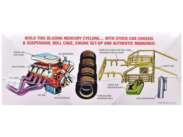 Skill 2 Model Kit 1971 Mercury Cyclone Stock Car 1/25 Scale Model by MPC image 2