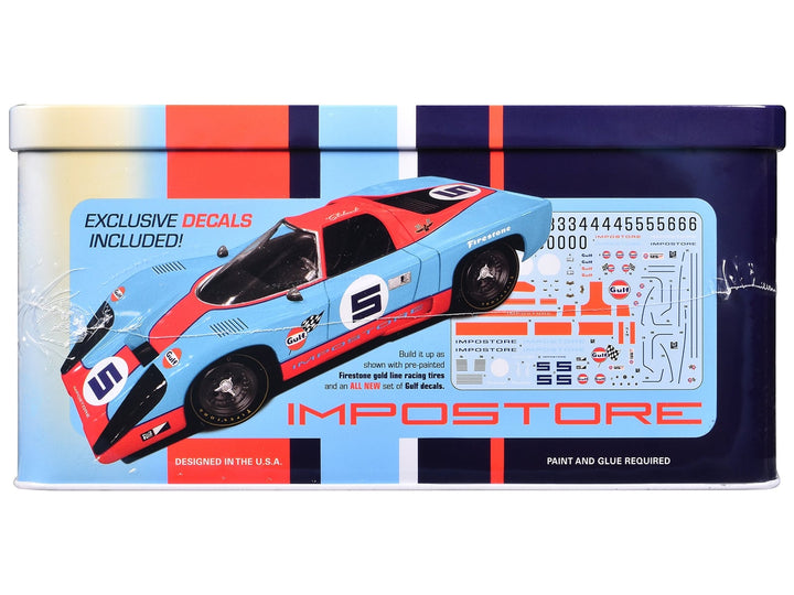 Skill 2 Model Kit Gulf Racing Impostore with Collector Tin 1/25 Plastic Model by MPC image 2