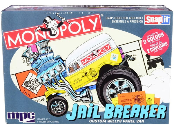 MPC Monopoly Willys Jail Breaker panel van snap model kit 1:25 MPC946M, product image 1
