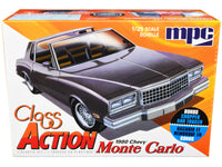 Skill 2 Model Kit 1980 Chevrolet Monte Carlo "Class Action" with Motorcycle and Trailer (Skill 2) 1/25 Scale Model Car by MPC image 3