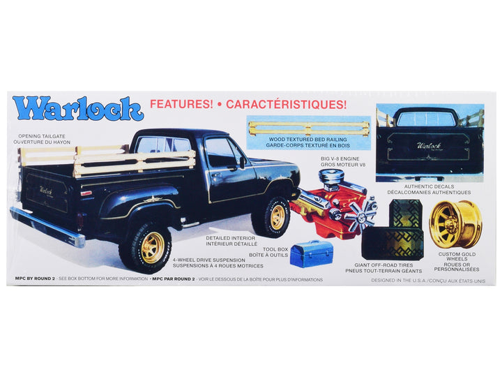Skill 2 Model Kit 1977 Dodge Warlock Stepside Pickup Truck 1/25 Scale Model by MPC image 2