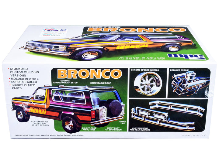 Skill 2 Model Kit 1982 Ford Bronco 1/25 Scale Model by MPC image 2