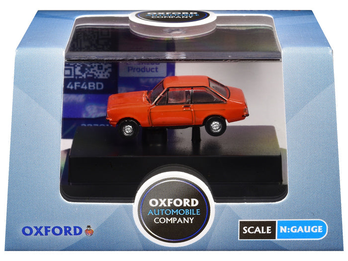 Ford Escort Mk2 RHD (Right Hand Drive) Carnival Red 1/148 (N) Scale Diecast Model Car by Oxford Diecast