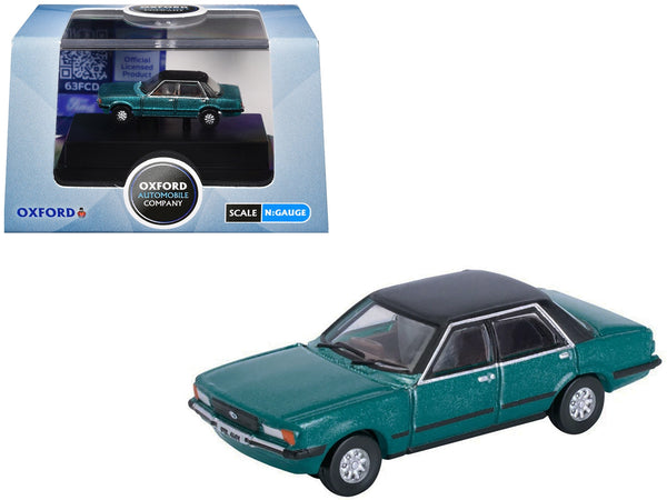 Ford Cortina Mk5 RHD (Right Hand Drive) Cosmos Blue Metallic with Black Top 1/148 (N) Scale Diecast Model Car by Oxford Diecast