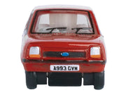 Ford Fiesta Mk1 RHD (Right Hand Drive) Venetian Red 1/148 (N) Scale Diecast Model Car by Oxford Diecast image 3