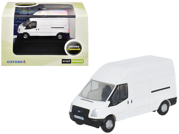 2006 Ford Transit LWB High Roof Van White 1/148 (N) Scale Diecast Model Car by Oxford Diecast
