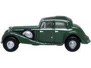Jaguar SS RHD (Right Hand Drive) Suede Green with Black Top 1/148 (N) Scale Diecast Model Car by Oxford Diecast image 2